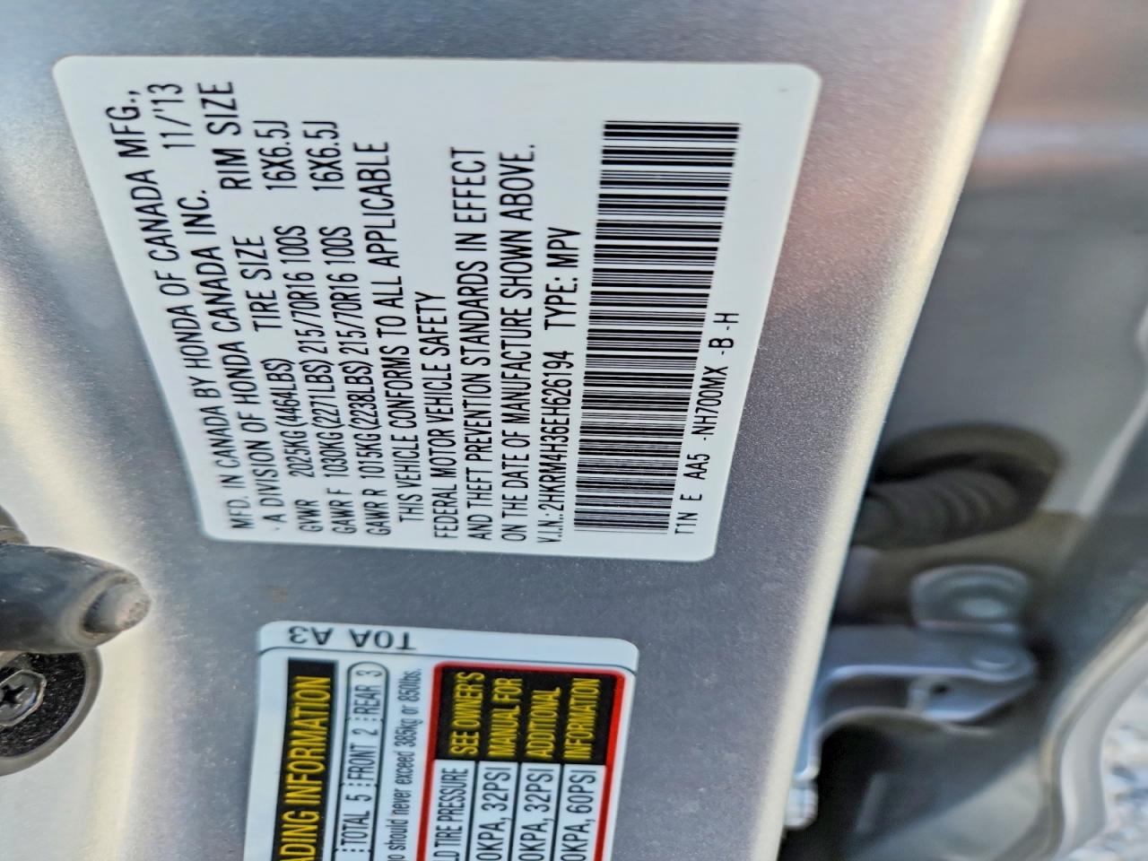 Honda Crv Lx