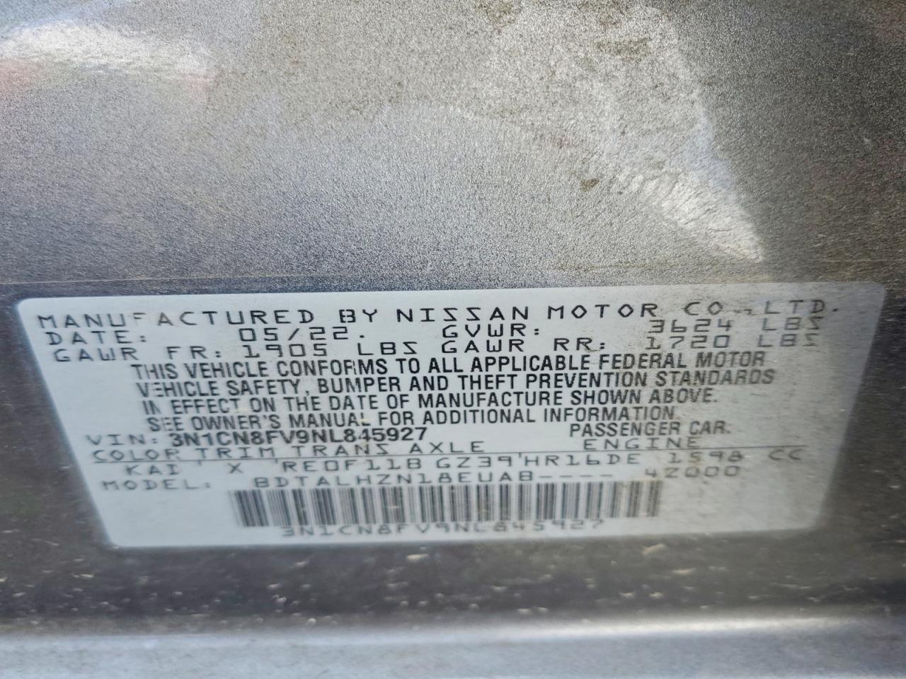 Nissan Versa Sr
