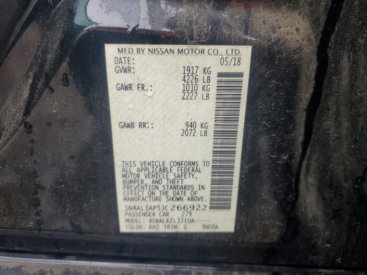 Nissan Altima 2.5 Sl