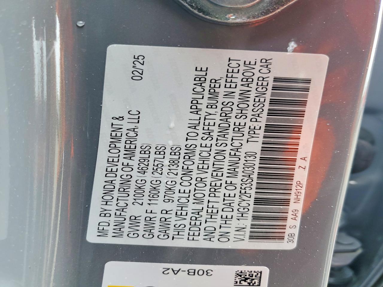 Honda Accord Hybrid Sport