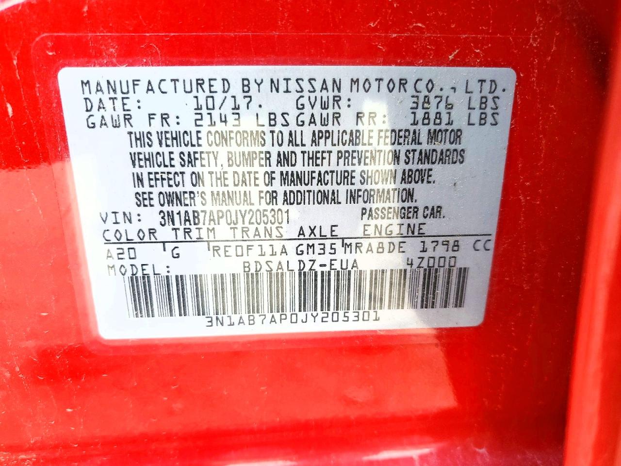 Nissan Sentra Sv