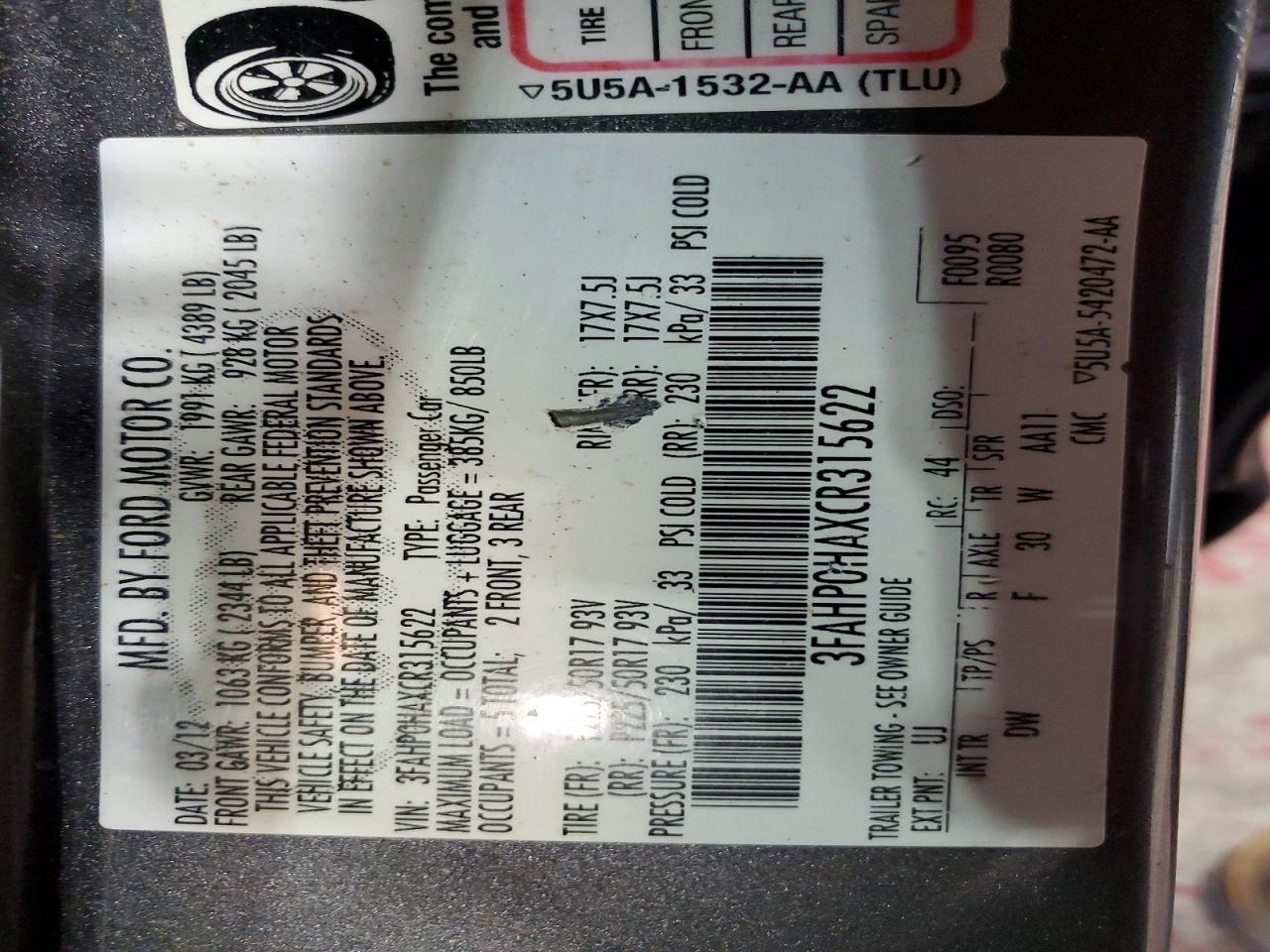 Ford Fusion Se