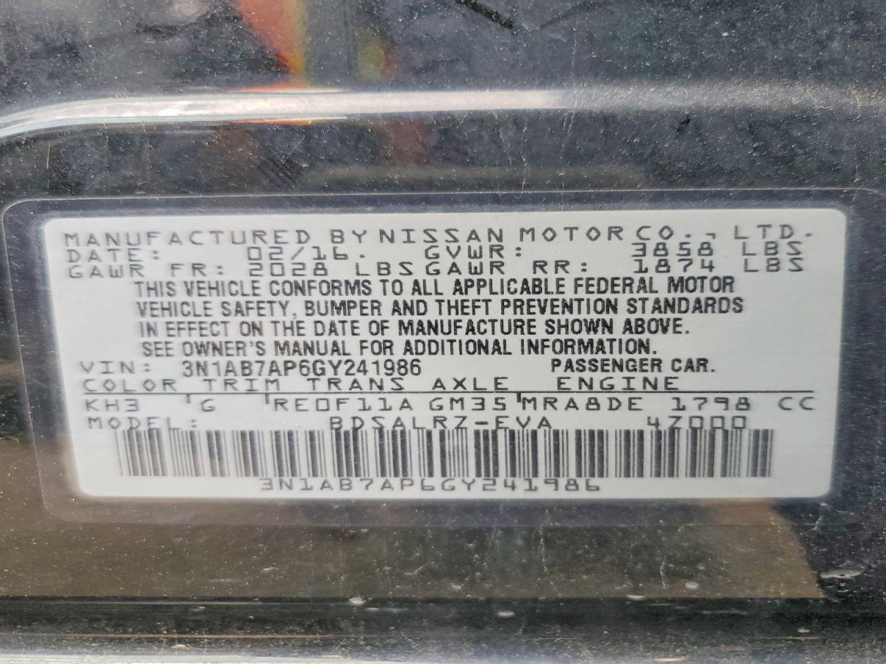 Nissan Sentra Sr