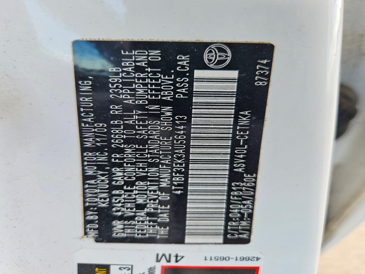 Toyota Camry Le