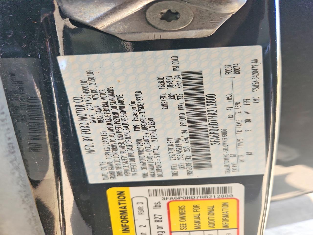 Ford Fusion Se