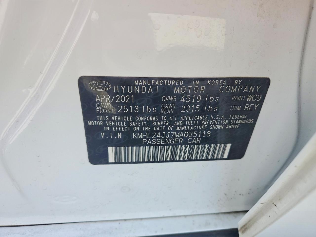 Hyundai SONATA Blue