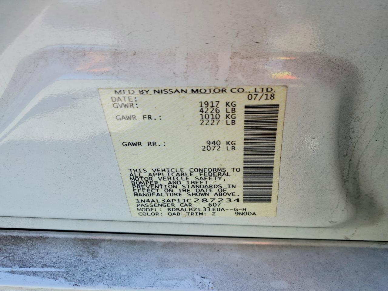 Nissan Altima 2.5 Sr