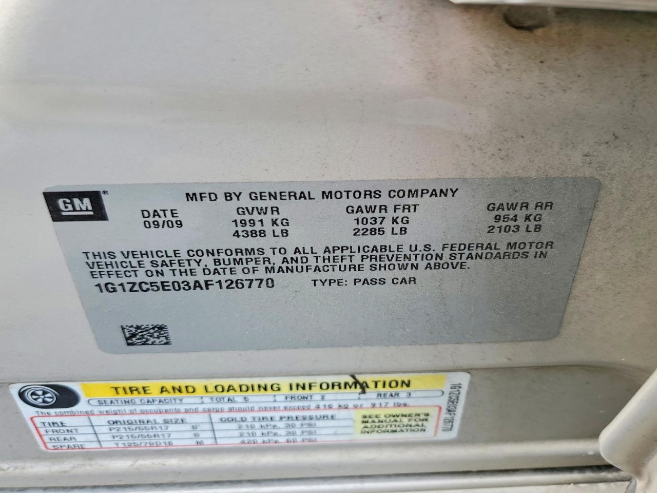 Chevrolet Malibu 1lt