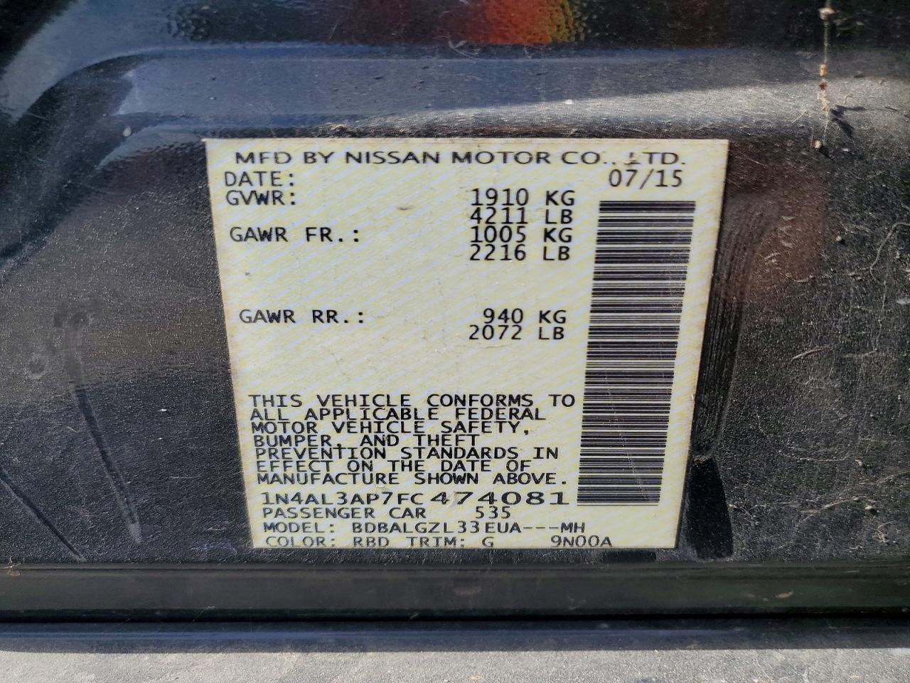 Nissan Altima 2.5