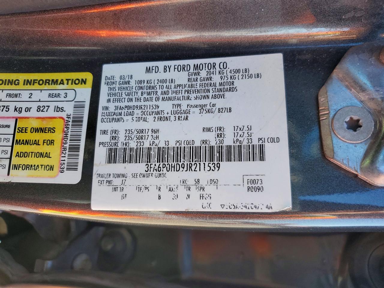 Ford Fusion Se