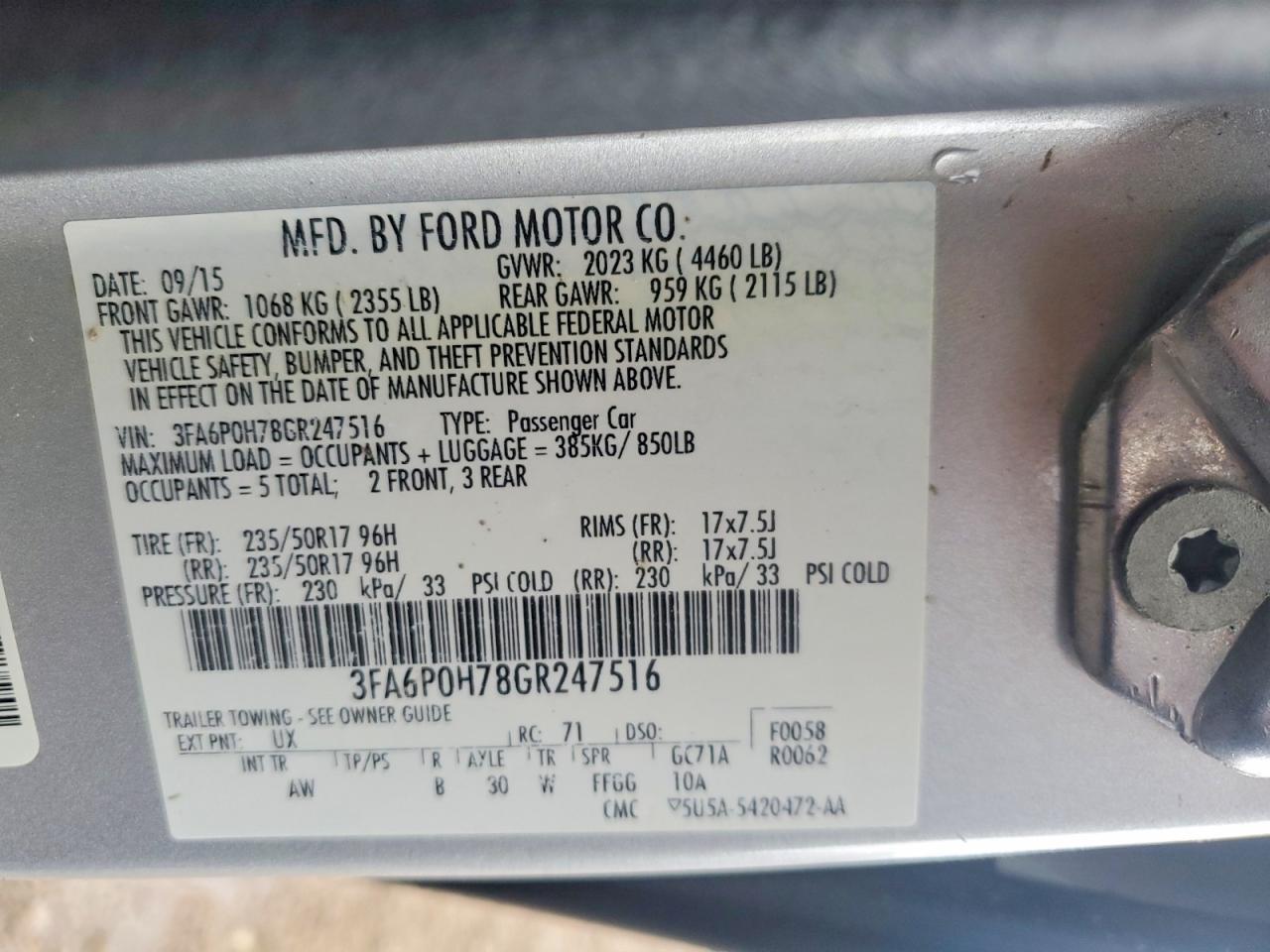 Ford Fusion Se