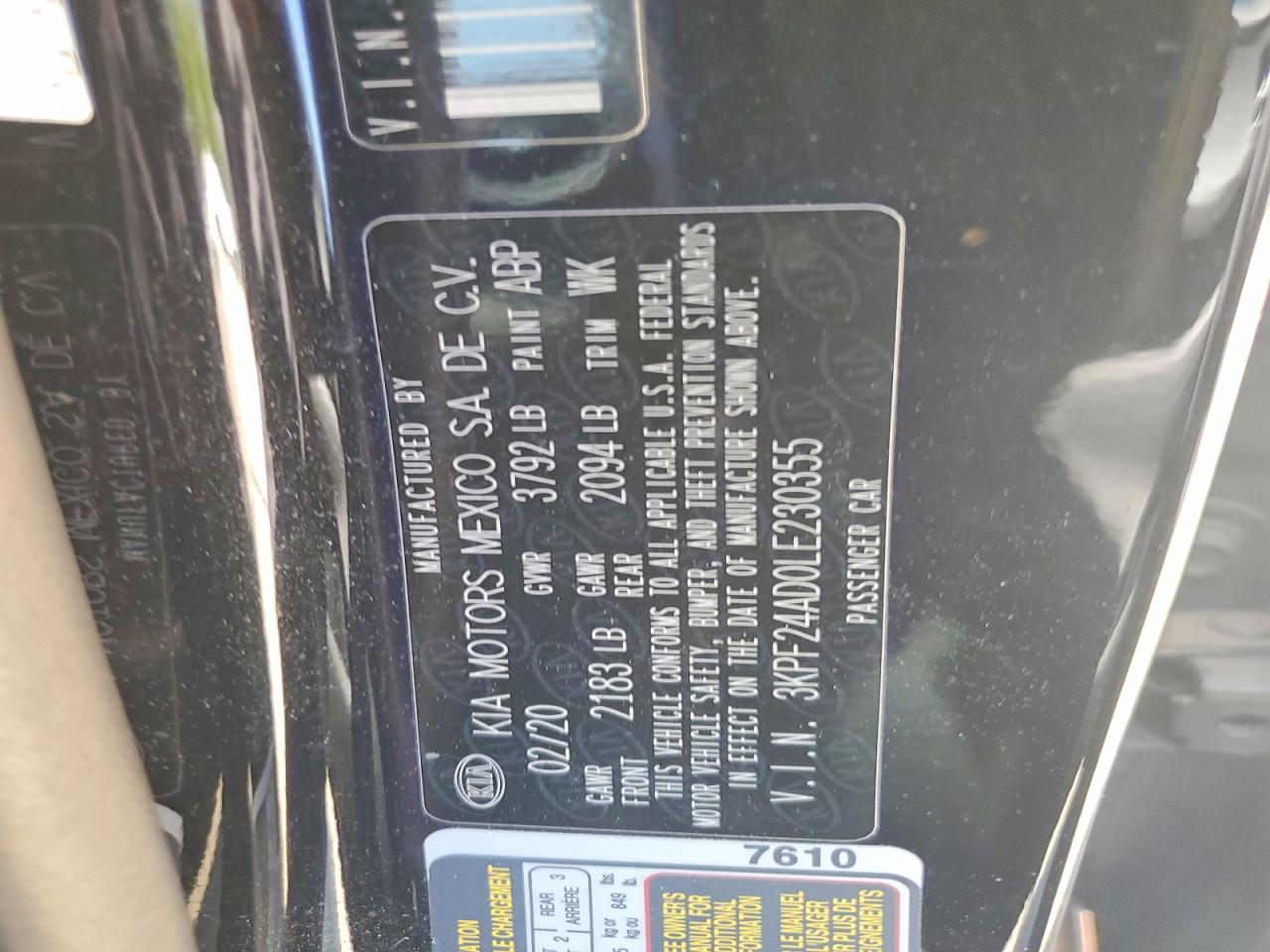 Kia Forte Lxs