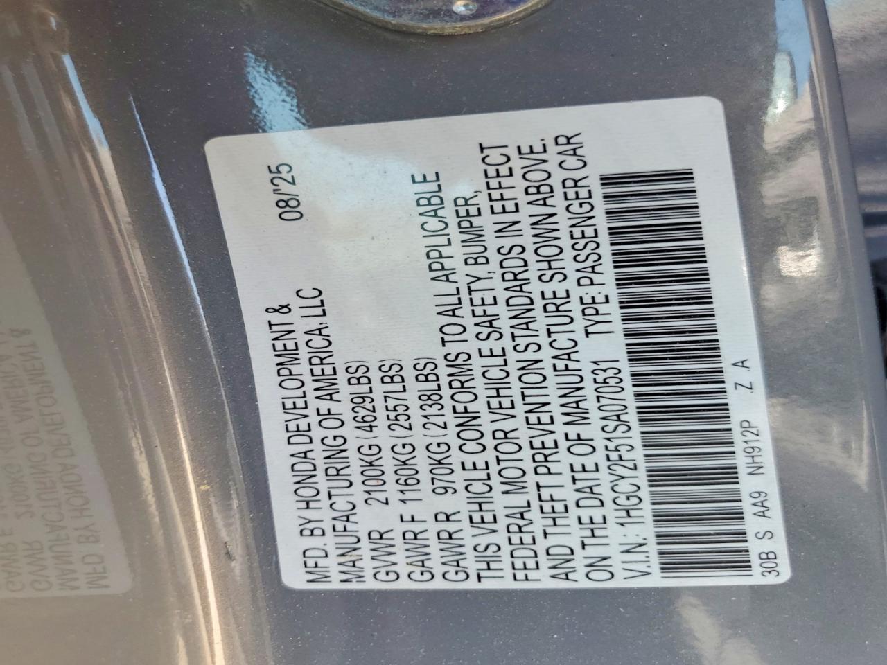 Honda Accord Hybrid Sport