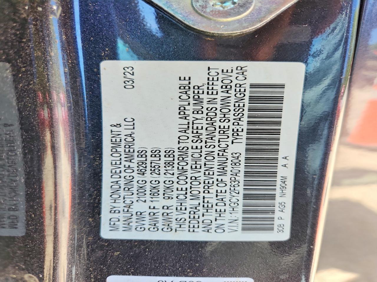 Honda Accord Hybrid Exl