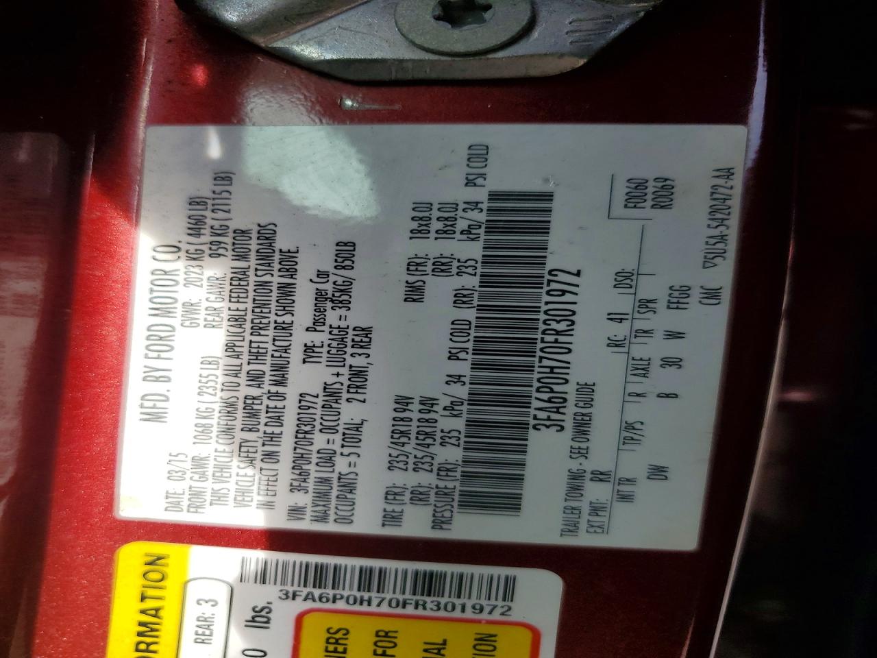 Ford Fusion Se