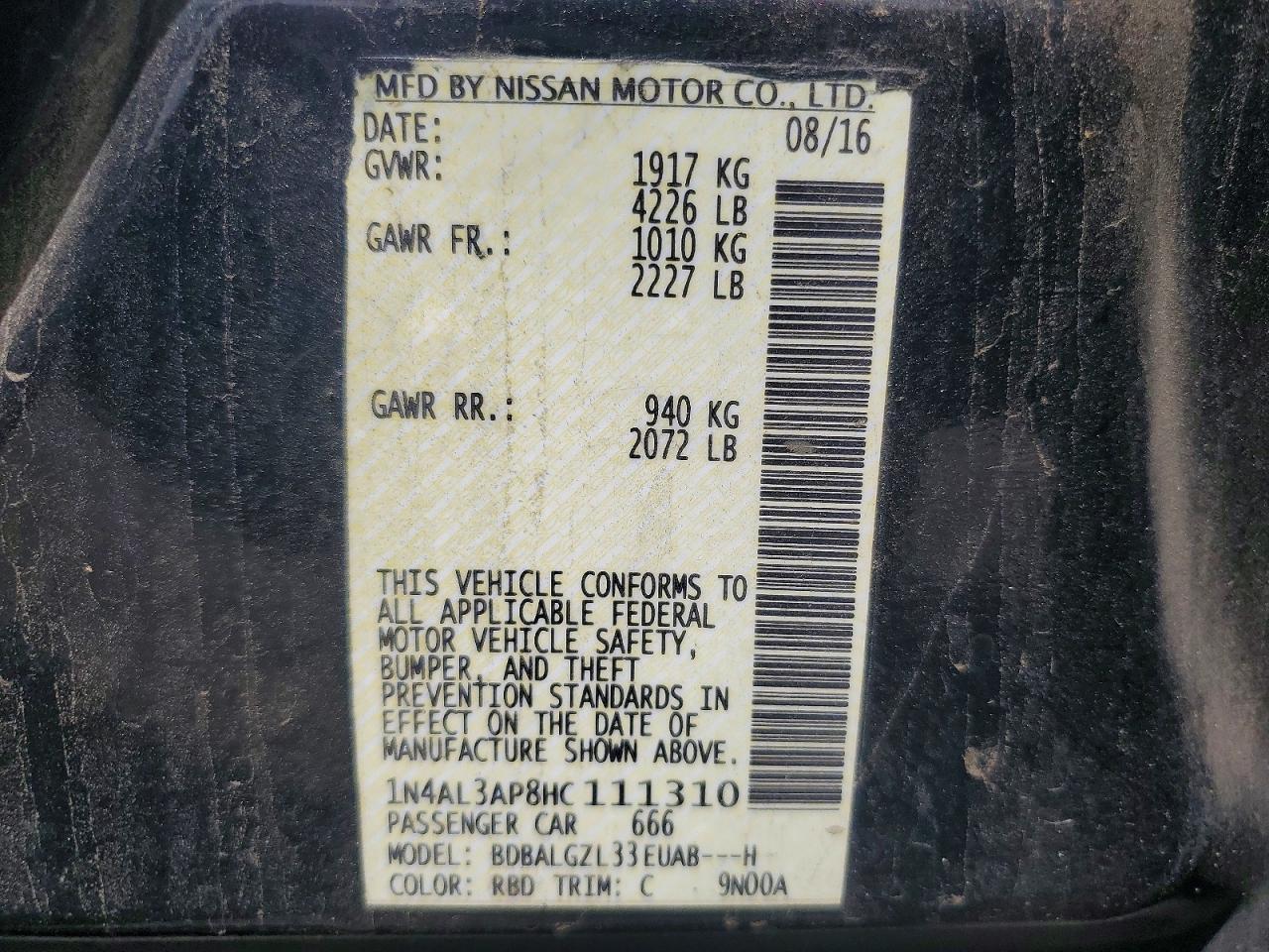 Nissan Altima 2.5 S