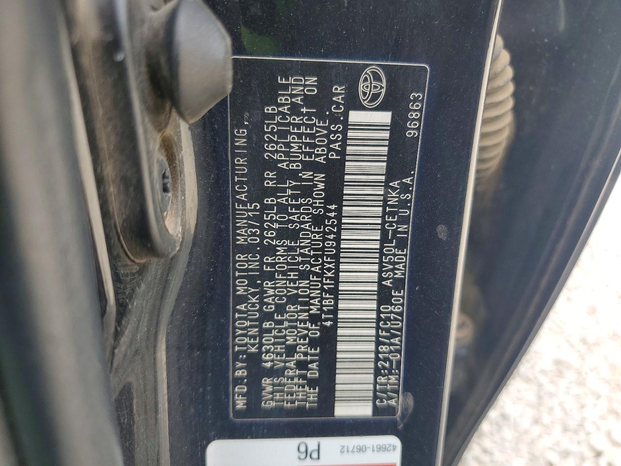 Toyota Camry Le
