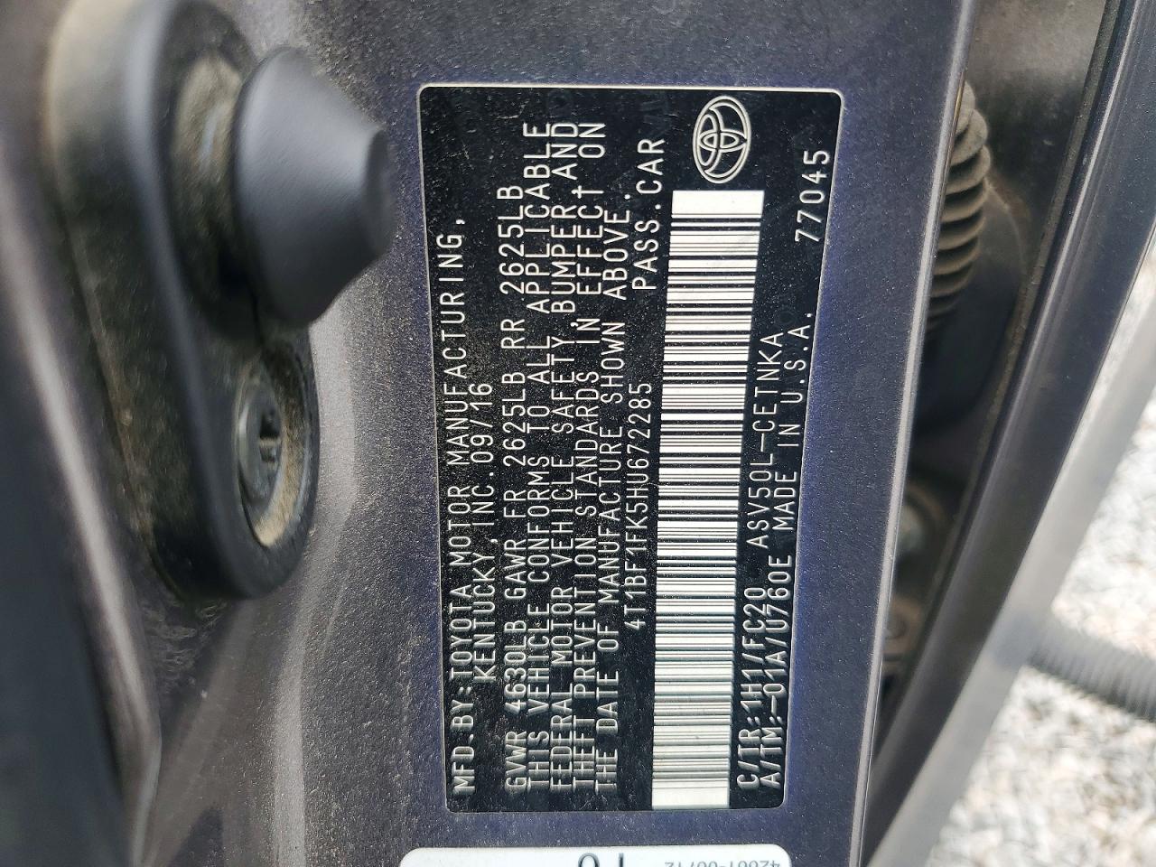 Toyota Camry Le