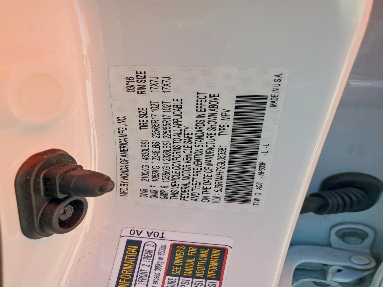Honda Crv Exl
