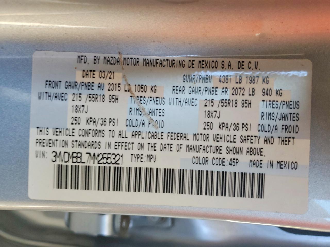 Mazda Cx Select