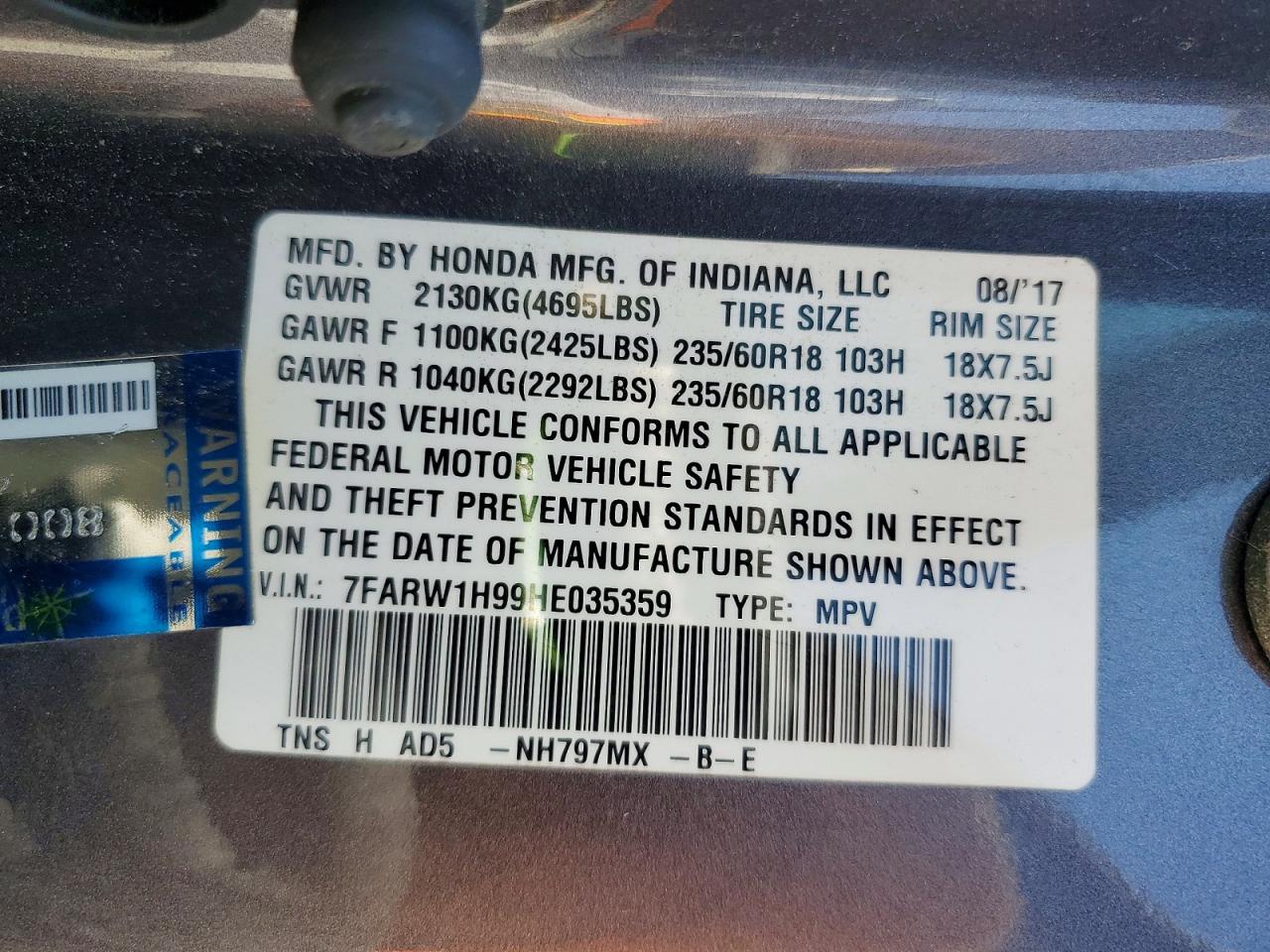 Honda Crv Touring