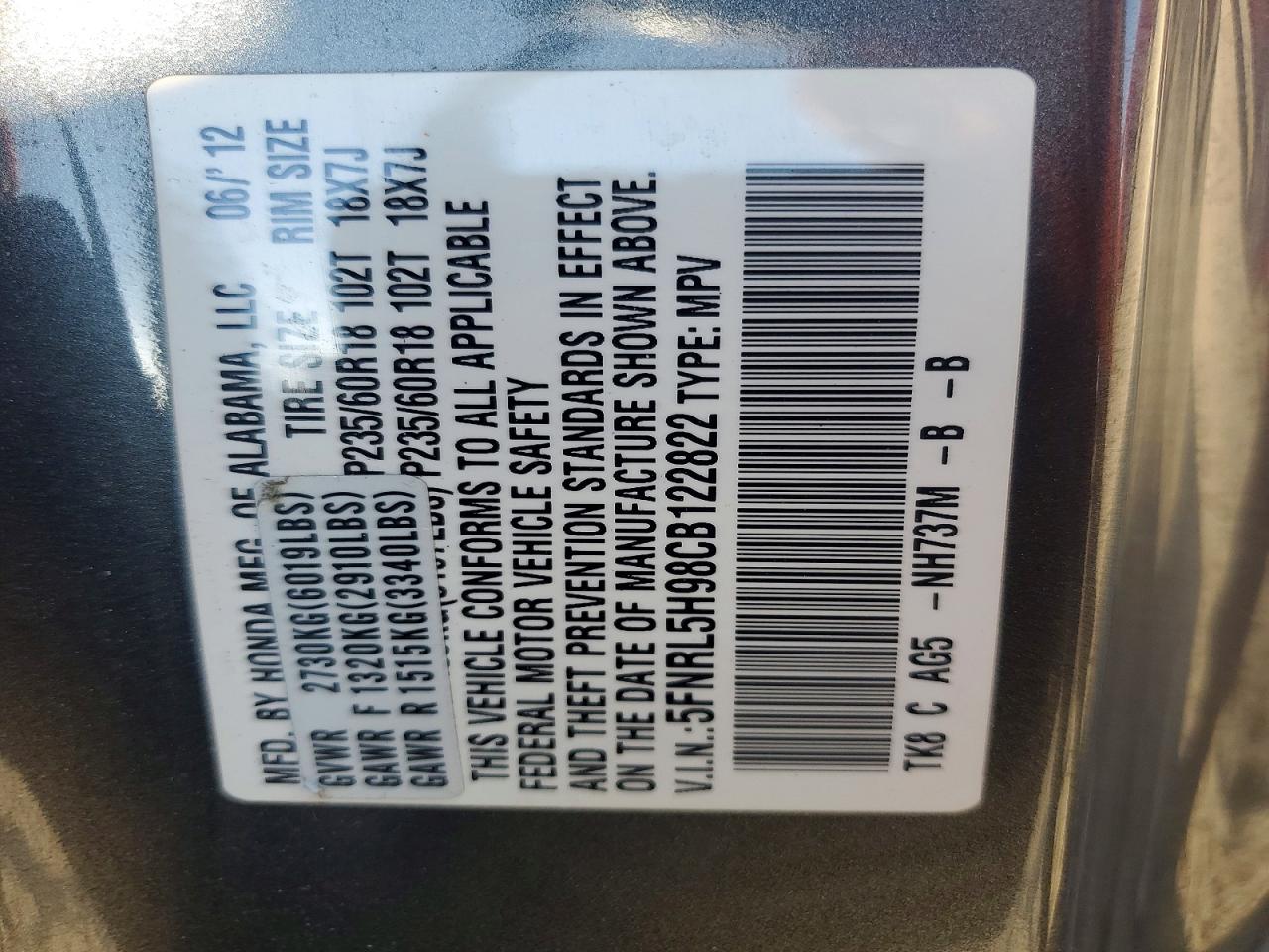 Honda Odyssey Touring