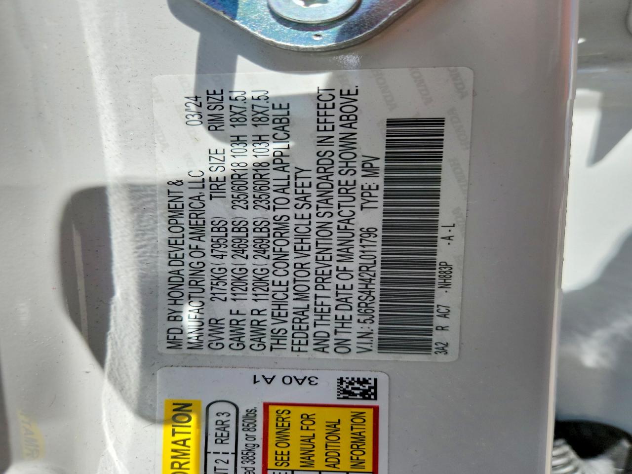 Honda Crv Ex
