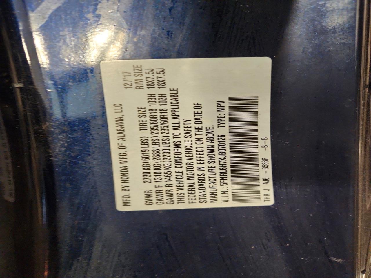 Honda Odyssey Exl