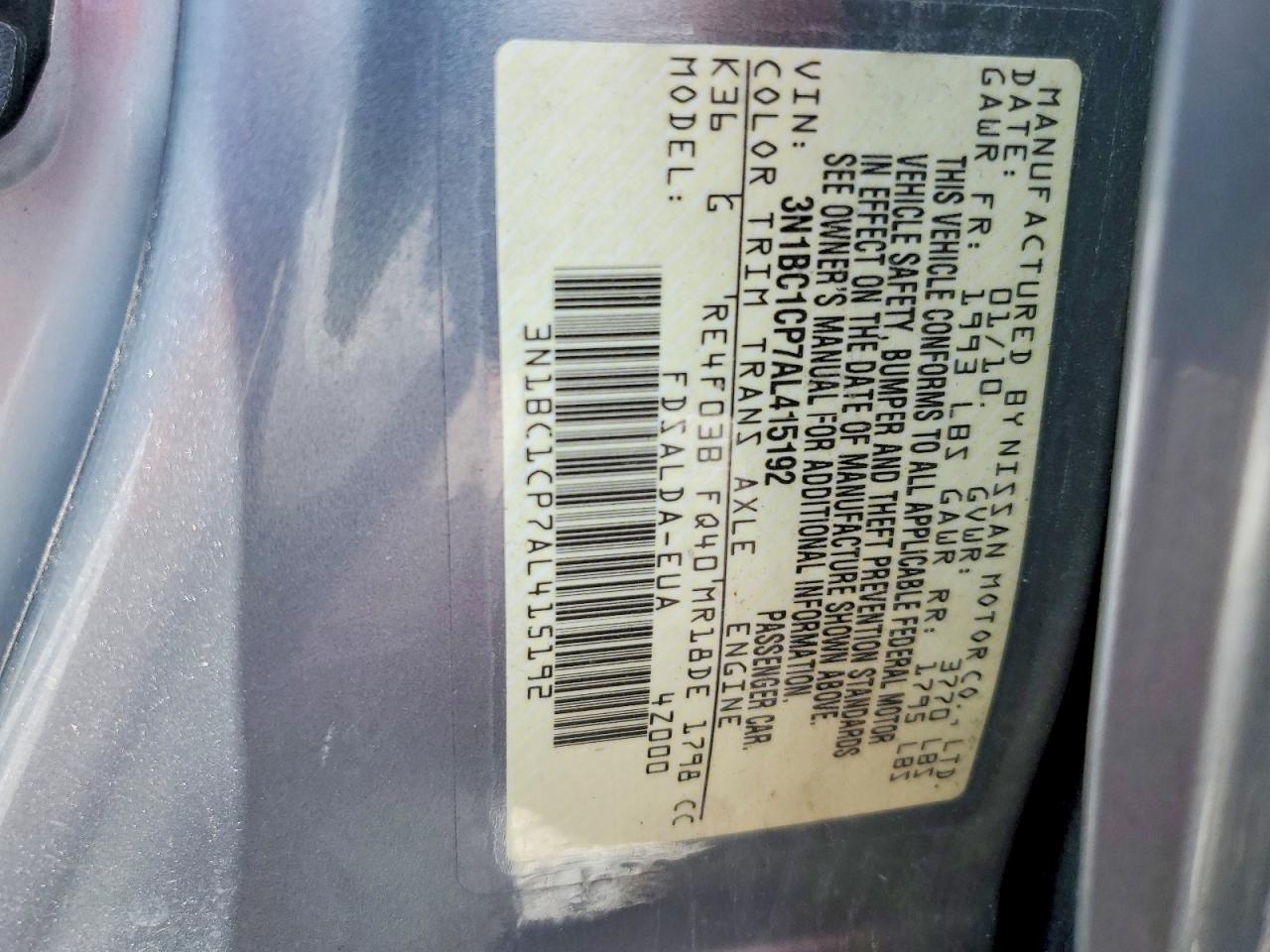 Nissan Versa 1.8 S