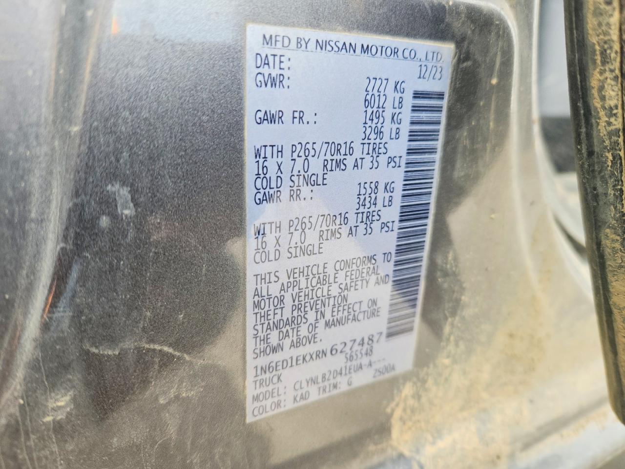 Nissan Frontier Sv