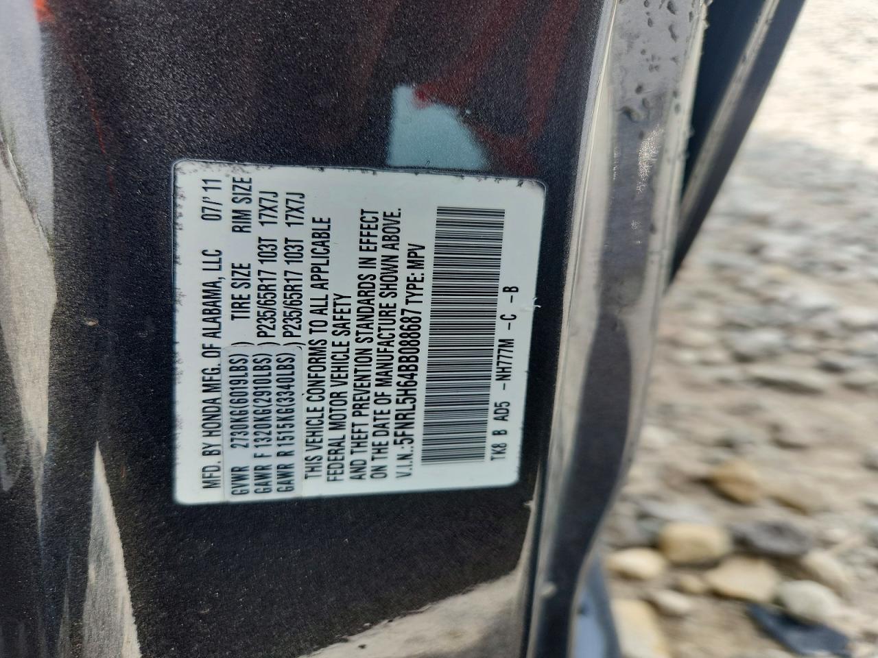 Honda Odyssey Exl