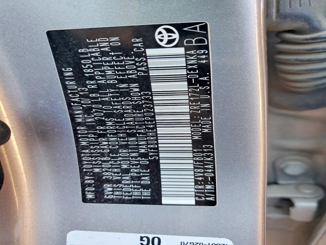 Toyota Corolla Le Plus