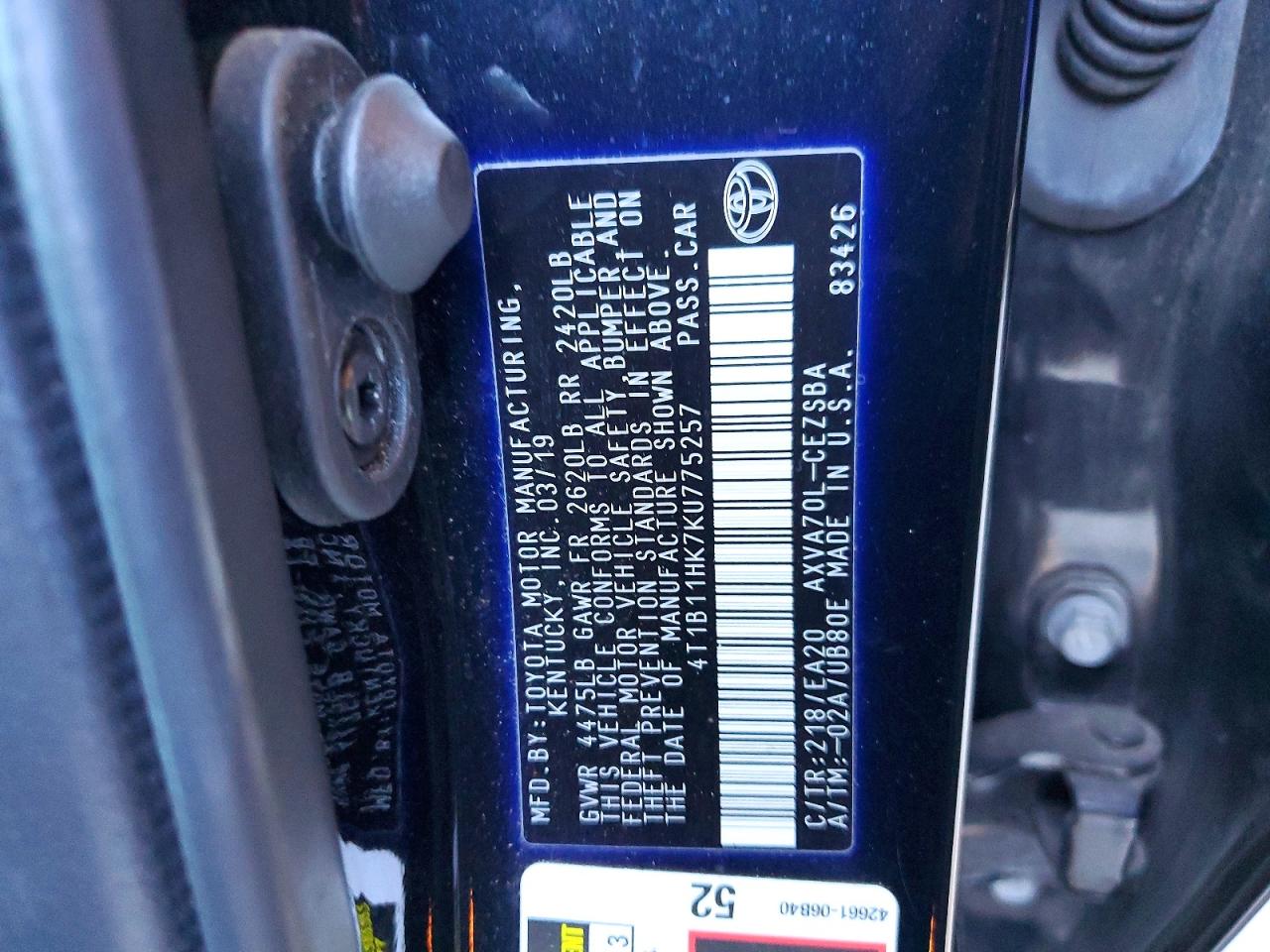 Toyota Camry Se