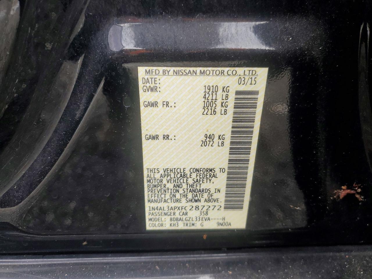 Nissan Altima 2.5 S