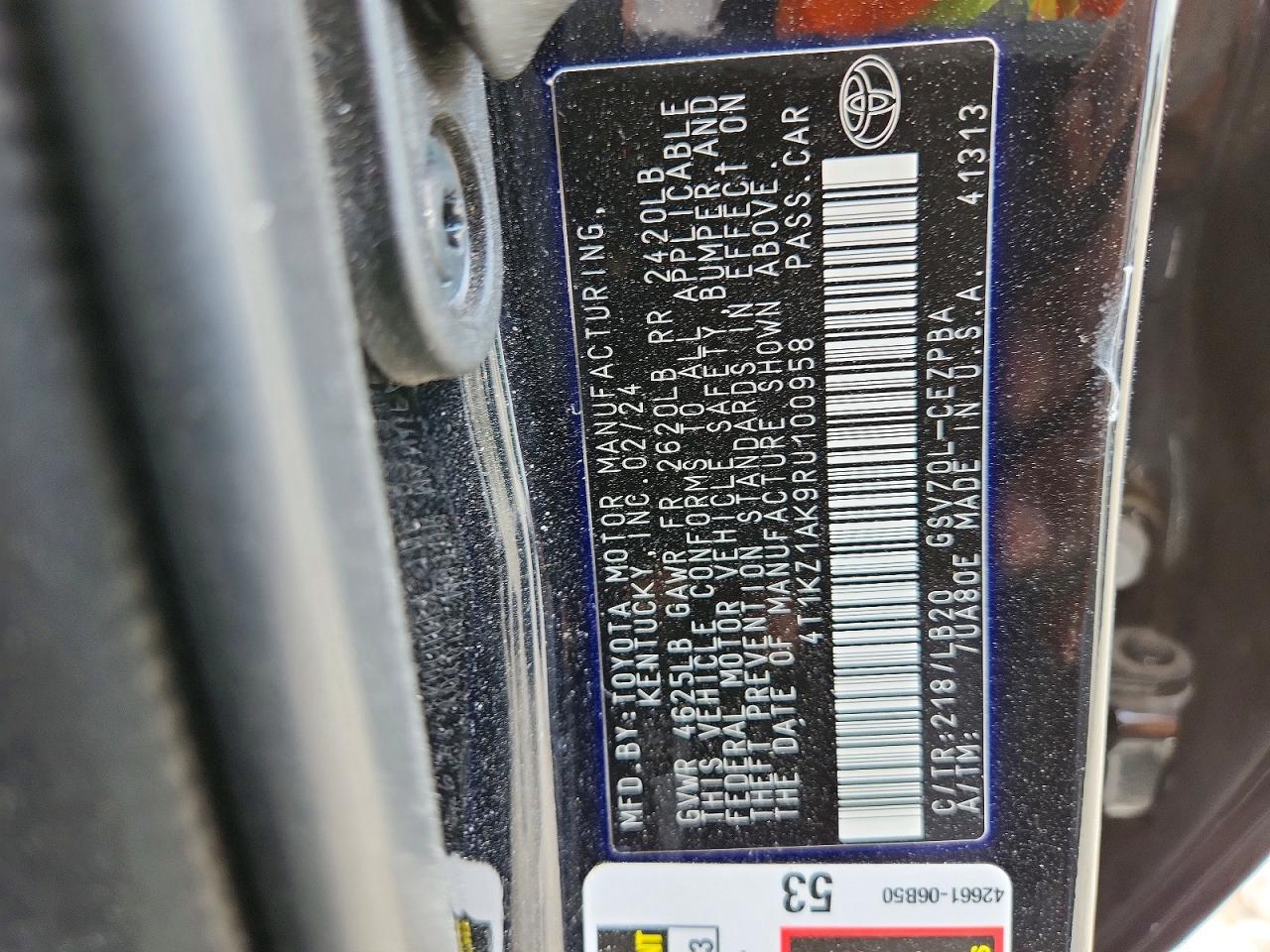 Toyota Camry Xse V6