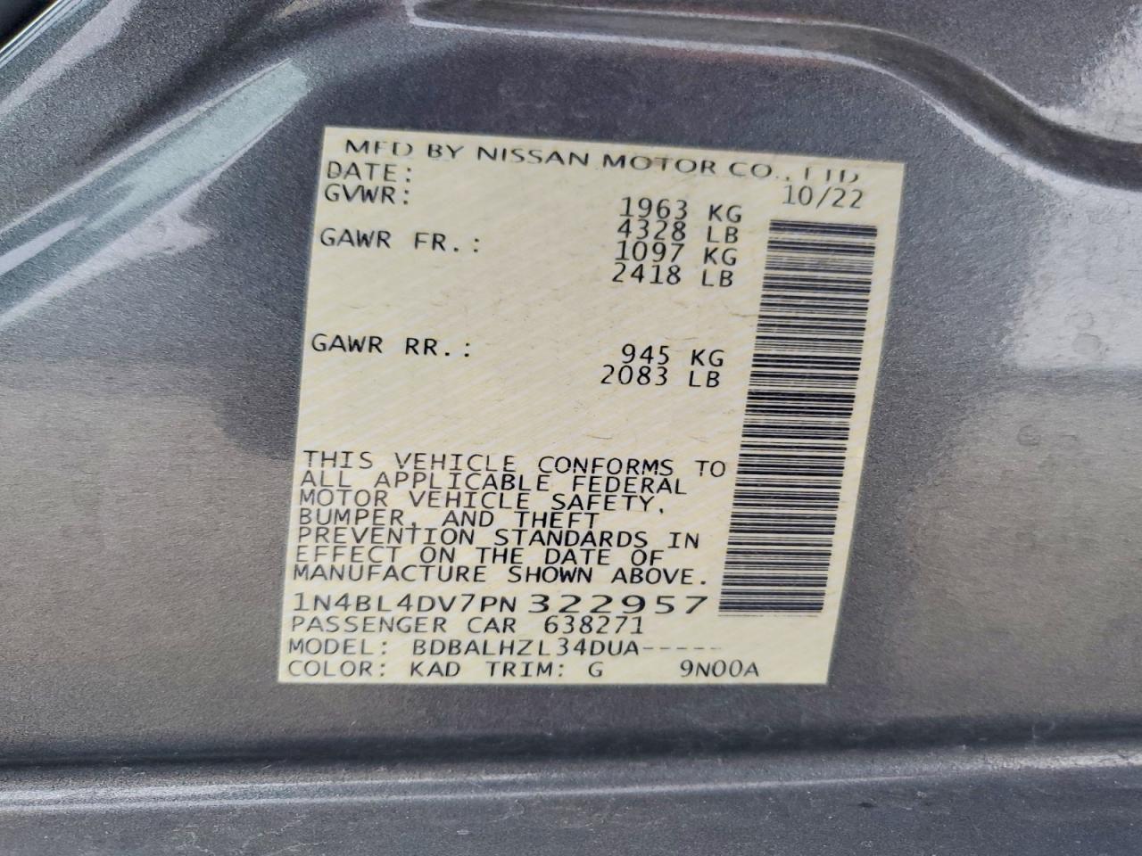 Nissan Altima Sv