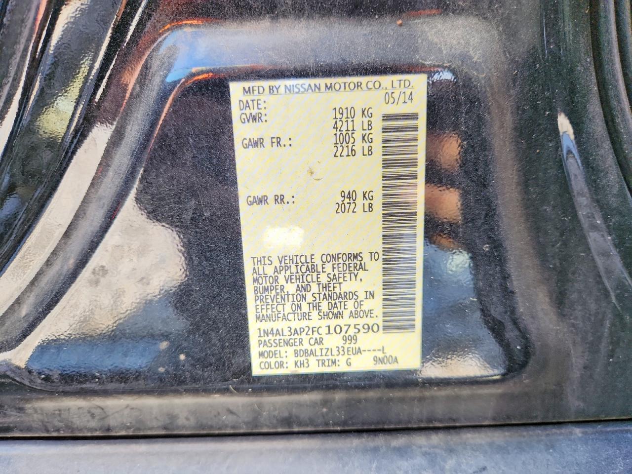 Nissan Altima 2.5 Sv