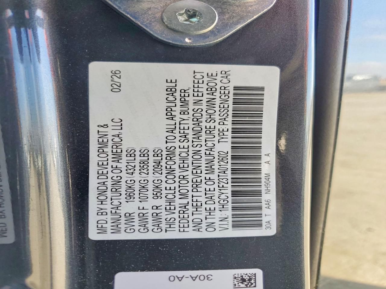 Honda Accord Lx