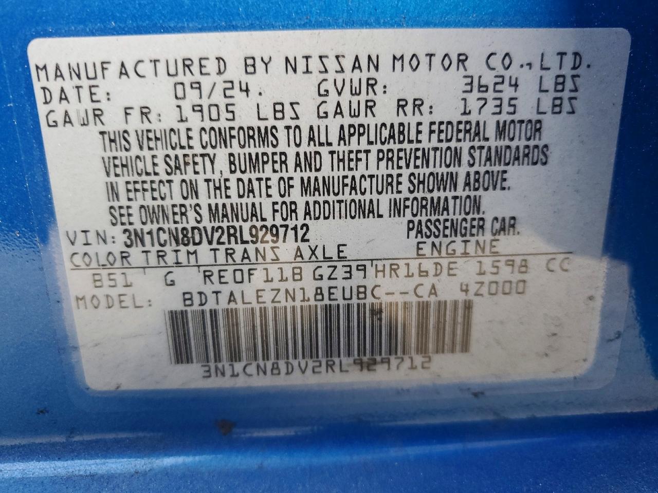 Nissan Versa S