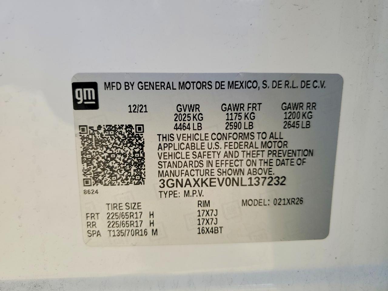 Chevrolet Equinox Lt