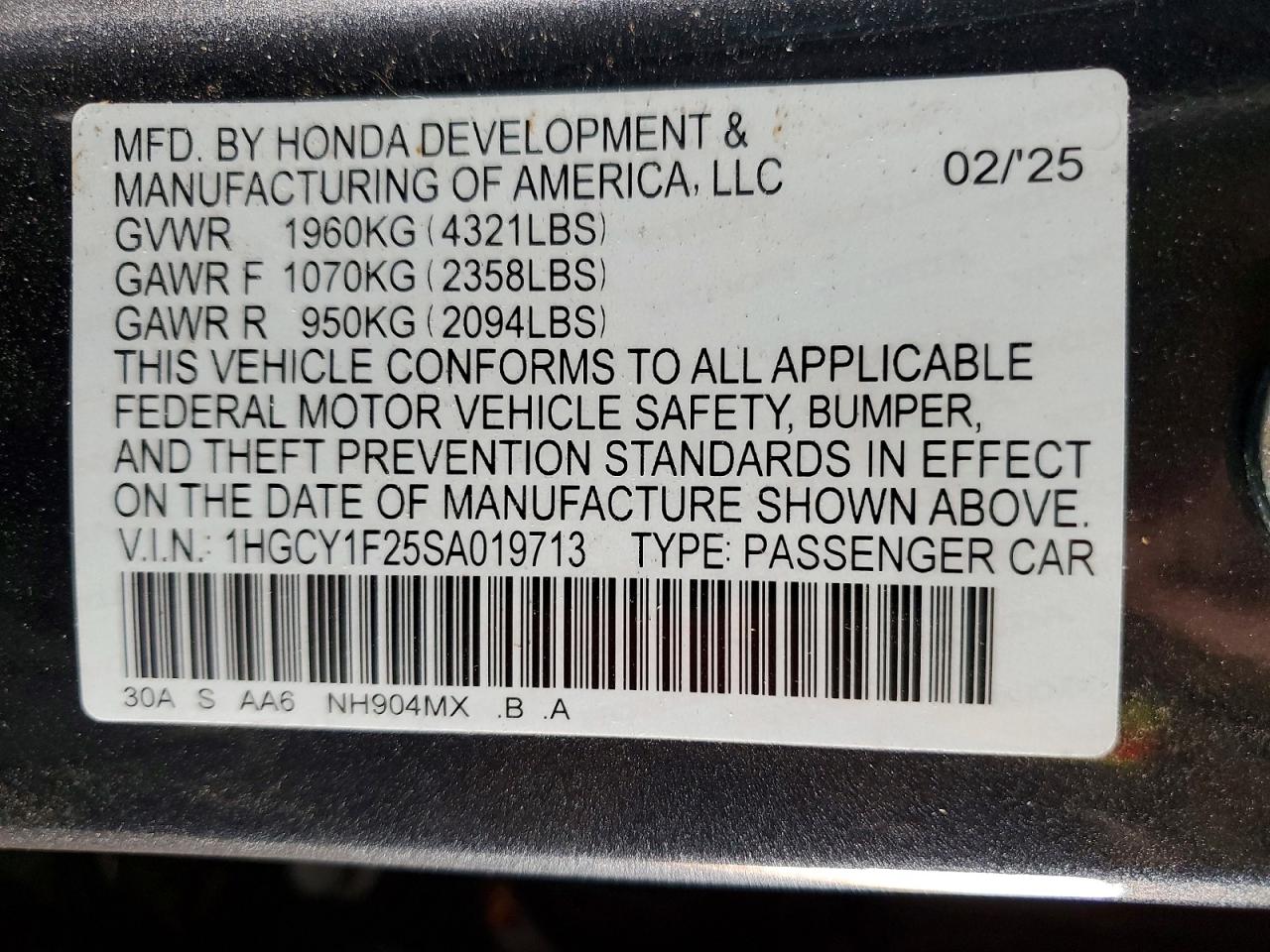 Honda Accord Lx