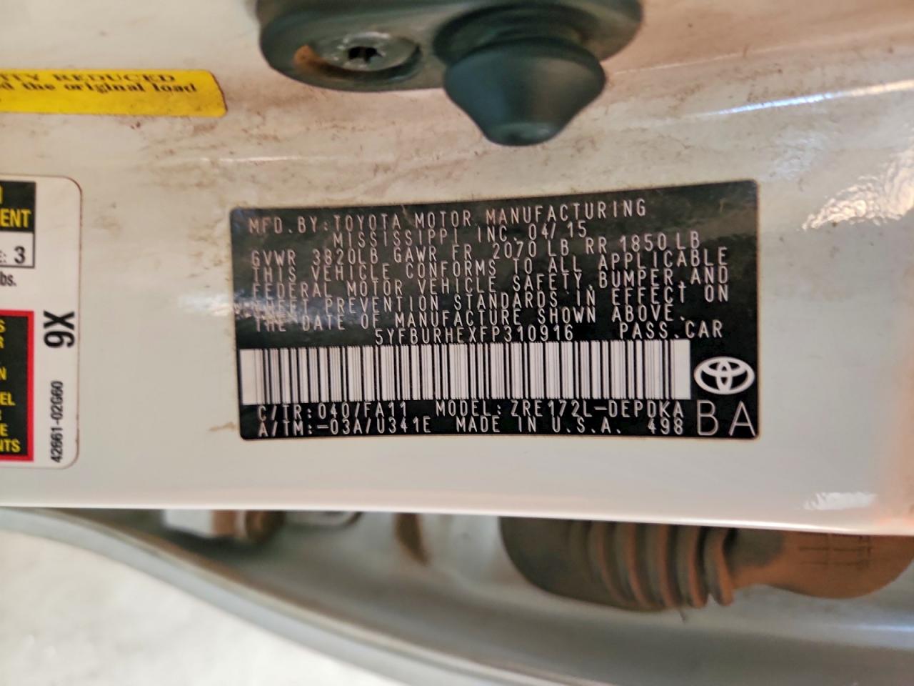 Toyota Corolla L