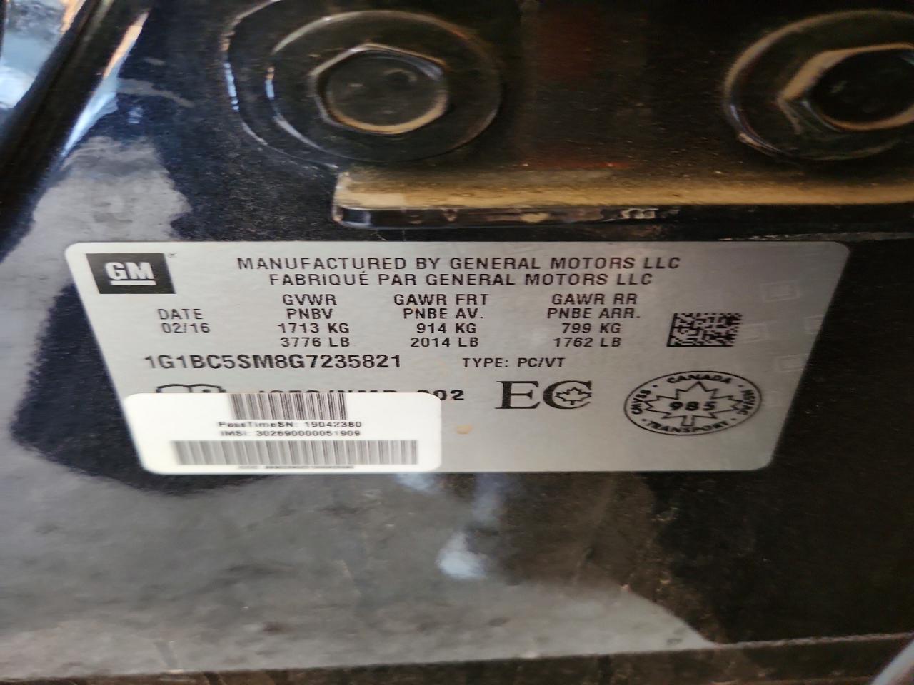 Chevrolet Cruze Ls