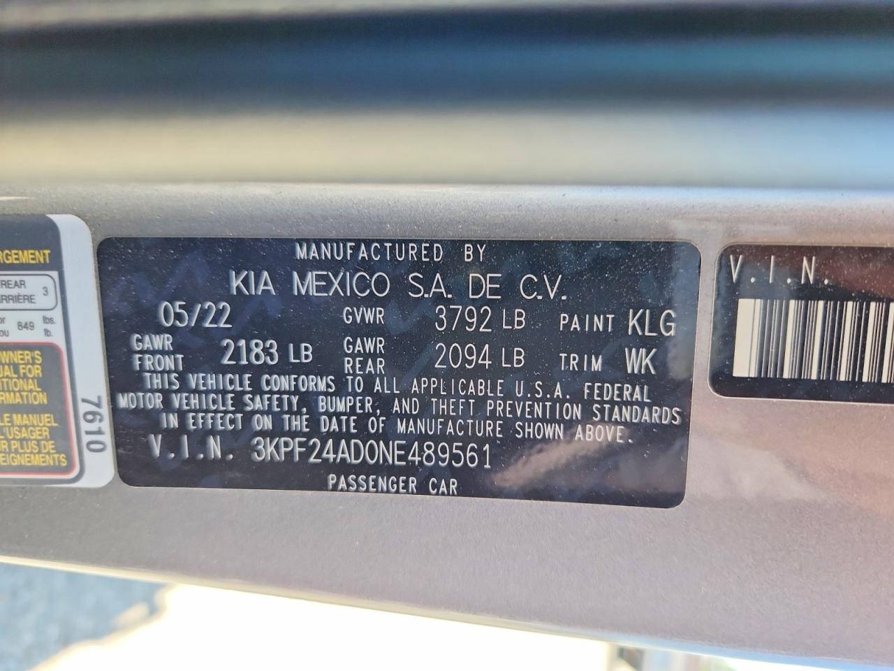 Kia Forte Lxs