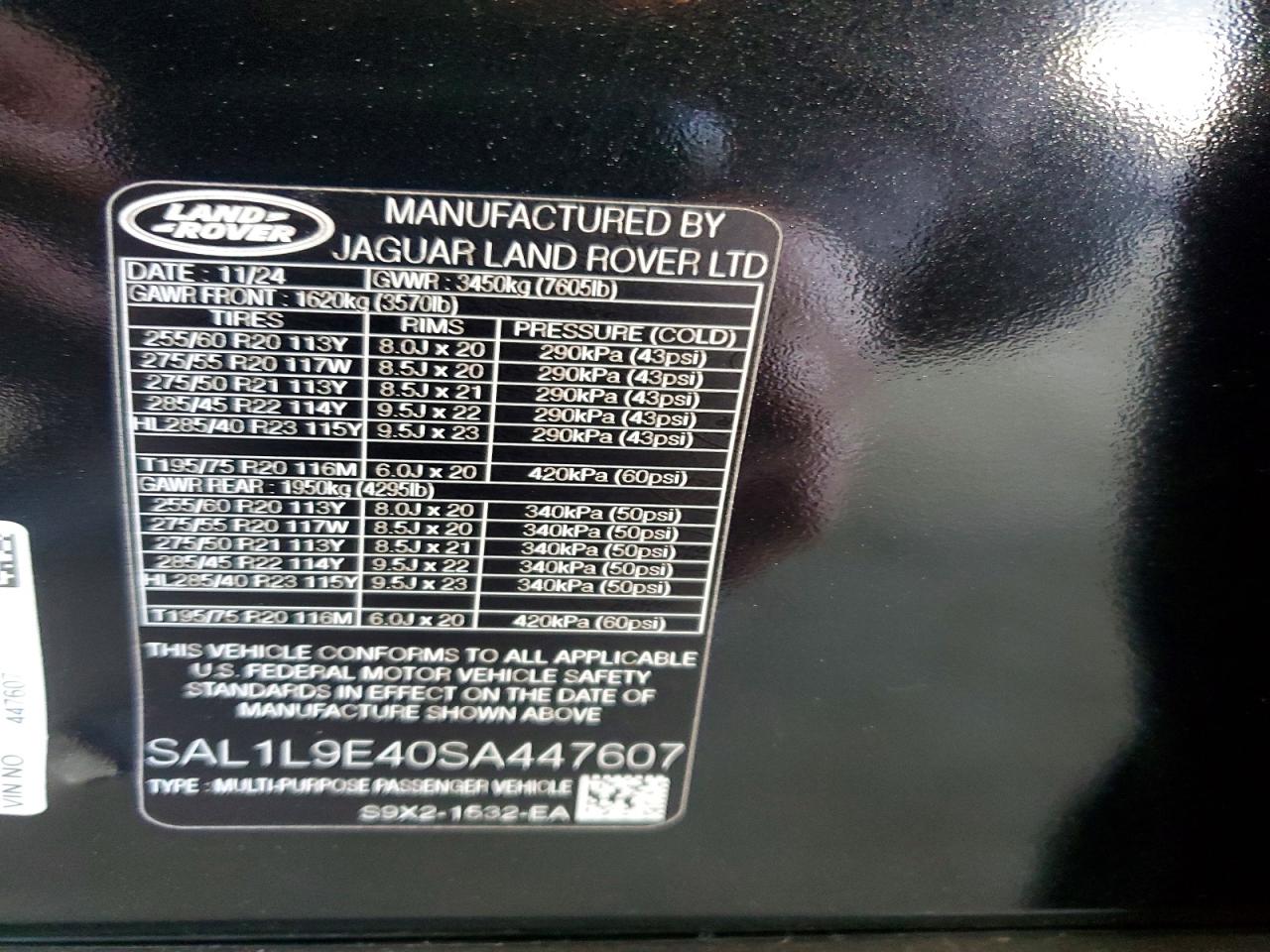 Land Rover Range Rover Dynamic Se