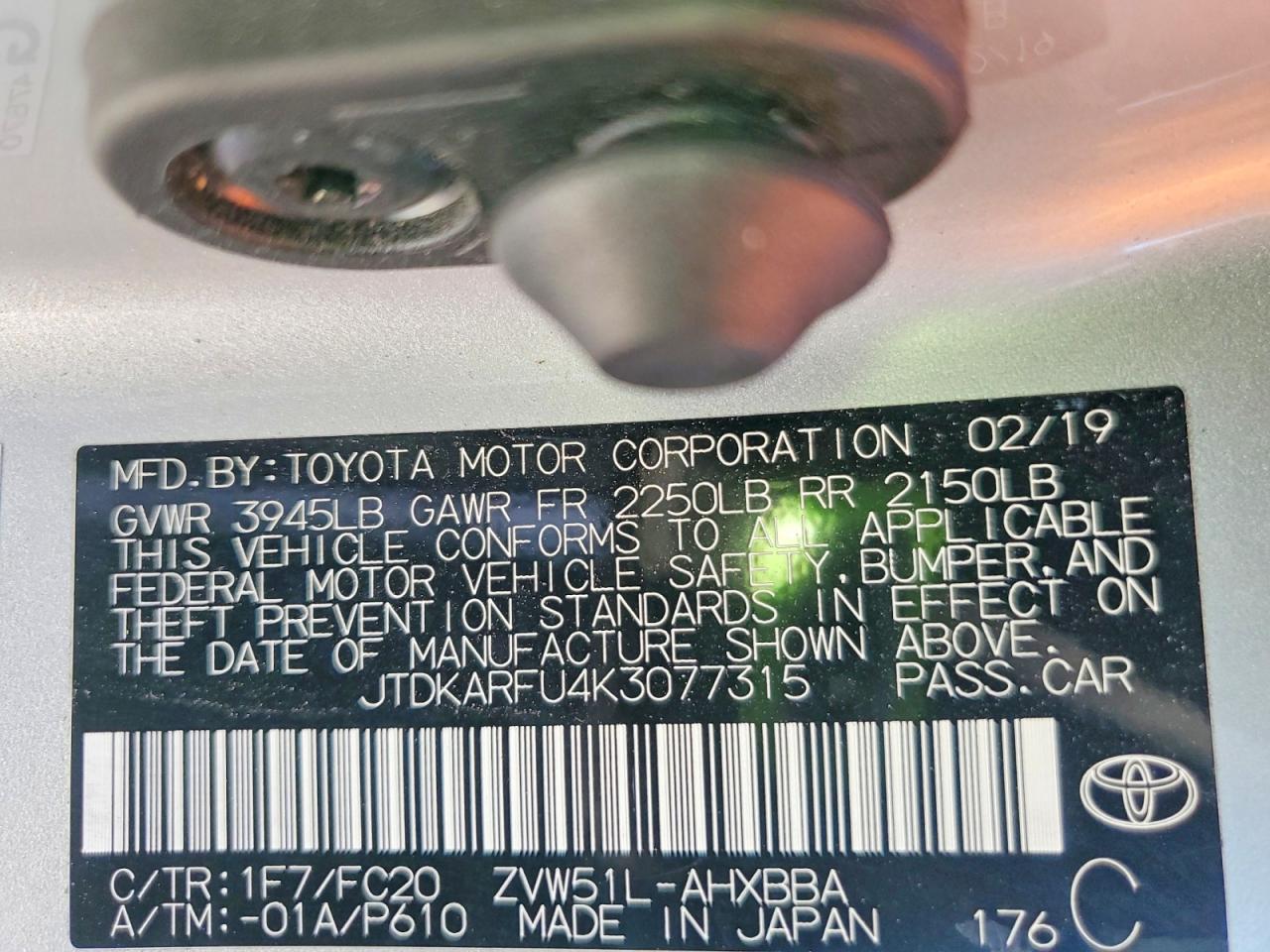 Toyota Prius L Eco