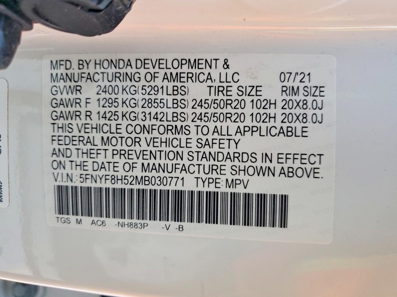 Honda Passport Exl