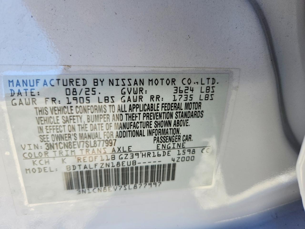 Nissan Versa Sv