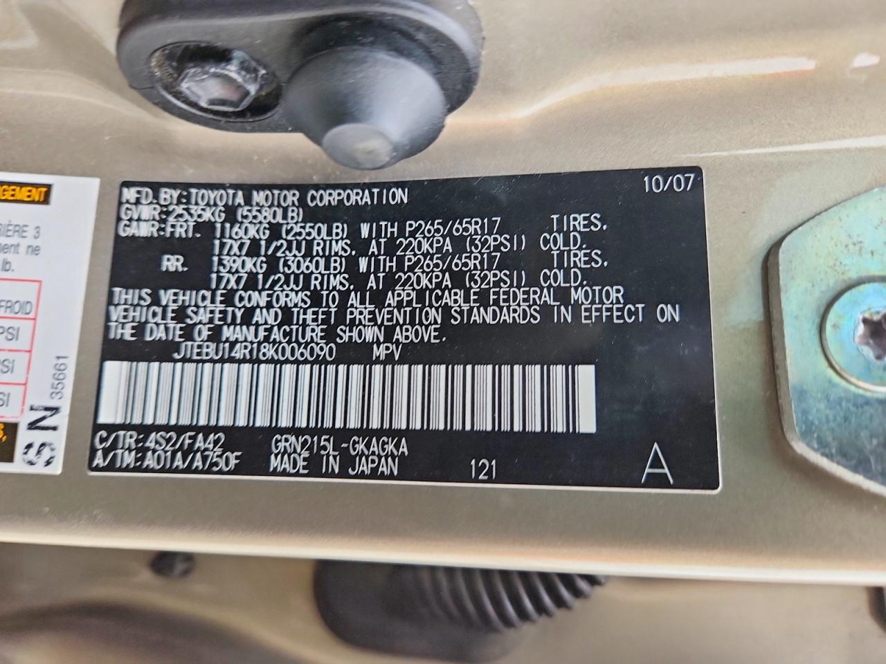 Toyota 4Runner Sr5