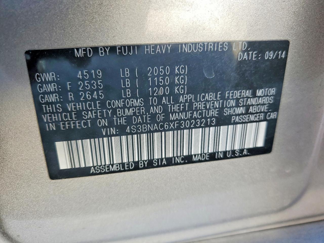 Subaru Legacy 2.5i Premium